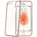 CELLY Laser pouzdro pro Apple iPhone SE, zlaté s kovovým efektem