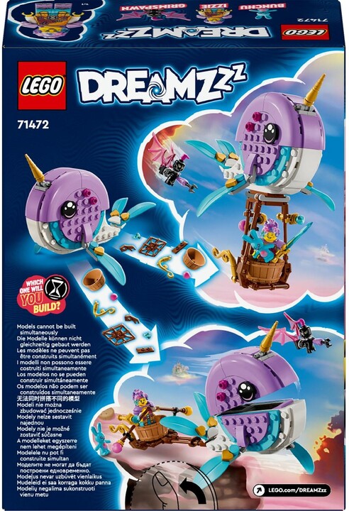 LEGO® DREAMZzz™ 71472 Izzie a její horkovzdušný balón ve tvaru narvala_889745592