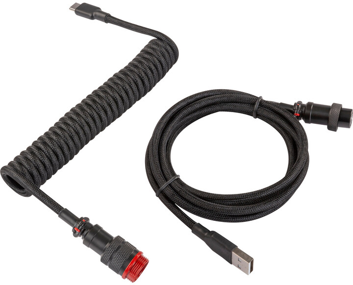 Yenkee YCU COIL BK, USB-C/USB-A, černý_1218701229