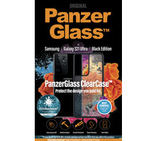 PanzerGlass ochranný kryt ClearCase pro Samsung Galaxy S21 Ultra, antibakteriální, černá_460737501