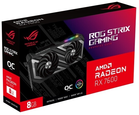 ASUS ROG Strix AMD Radeon™ RX 7600 O8G GAMING, 8GB GDDR6_801951960