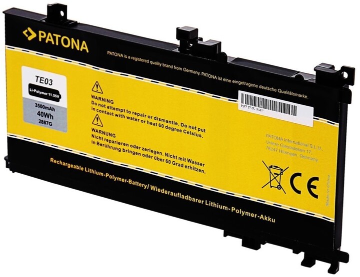 PATONA baterie pro HP Omen 15, 3500mAh, Li-Pol, 11,55V, TE03XL_738351019