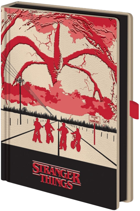 Zápisník Stranger Things: Mind Flayer, linkovaný, pevná vazba, A5_315840584
