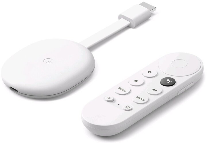 Google Chromecast 4 s Google TV 4K, bílá_1099434090