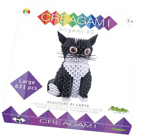 Skládačka CreativaMente Creagami Kočka, L, papírová (CZ)_797211080