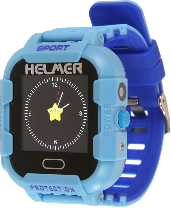 Helmer LK 708 dětské hodinky s GPS lokátorem s možností volání, vodotěsné, nárazuvzdorné, modré_770526480
