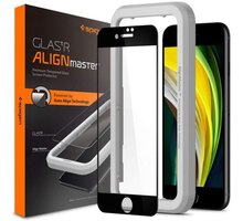 Spigen ochranné sklo AlignMaster FC pro iPhone SE (2022/2020)/8/7, černá_639876131