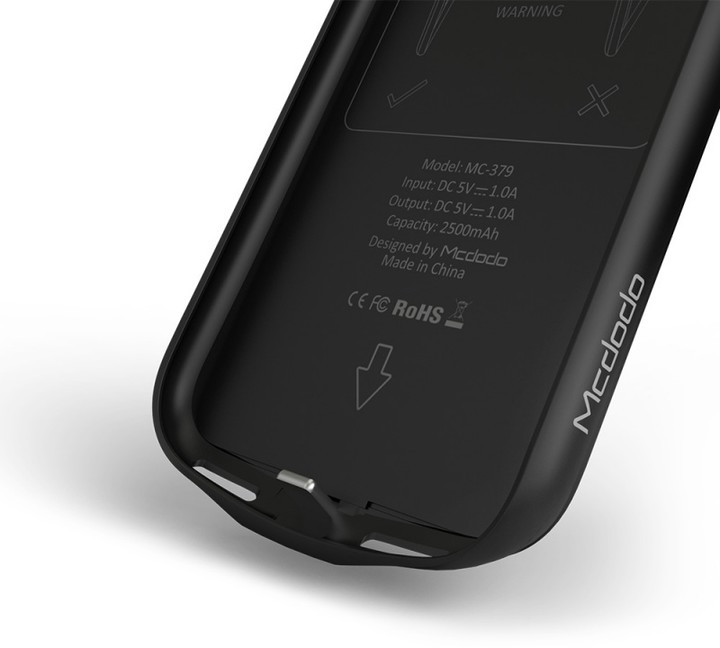 Mcdodo zadní kryt s baterií 3650mAh pro Apple iPhone 7 Plus, černá_1220233655