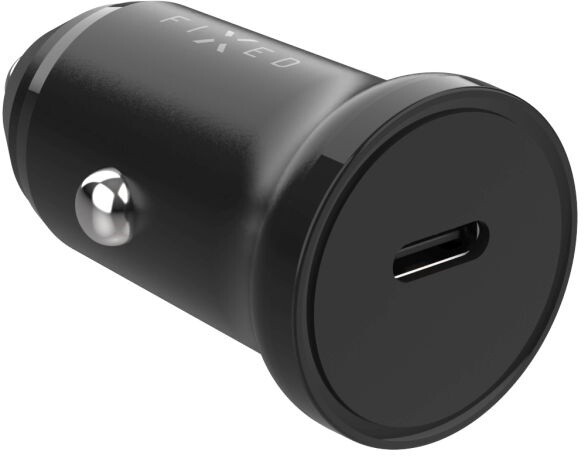 FIXED autonabíječka, USB-C, PD, 20W, černá + kabel USB-C, 1m_1832829623