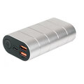 Verbatim powerbanka 10000mAh, 2x USB-A + USB-C, PD, QC 3.0, kovová, šedá/stříbrná_1864933876