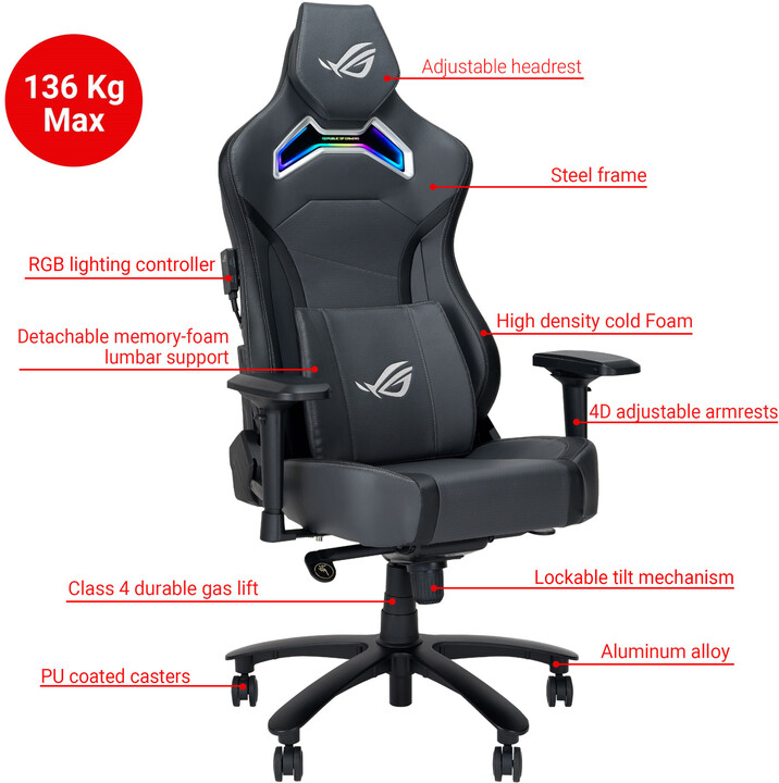 ASUS ROG Chariot X, šedá_922775675