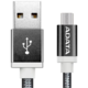 ADATA Micro USB kabel pletený, 1m, černý