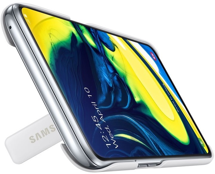 Samsung zadní kryt se stojánkem pro Galaxy A80, bílý_1725611946