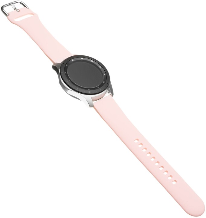 FIXED silikonový řemínek pro smartwatch, šířka 22mm, růžová_1097203445