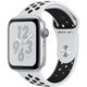 Apple Watch Nike+ Series 4, 44mm, pouzdro ze stříbrného hliníku/černý řemínek