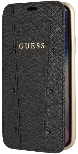 GUESS Kaia Book Case pro iPhone XS Max, černá_1618037287
