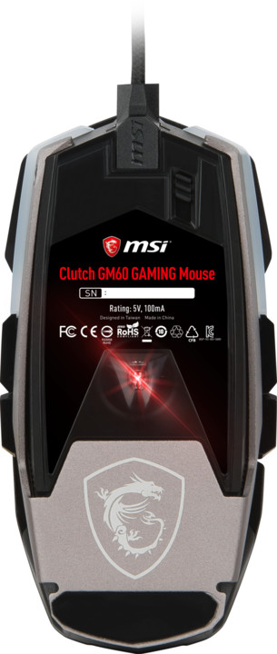 MSI Clutch GM60, černá_1066435607