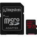 Kingston Micro SDXC Canvas React 64GB 100MB/s UHS-I U3 + SD adaptér_219951792