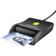 AXAGON CRE-SM3N, USB-A FlatReader čtečka kontaktních karet Smart card (eObčanka), kabel 1.3m_34407596