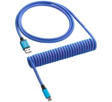 CableMod Classic Coiled Cable, USB-C/USB-A, 1,5m, Galaxy Blue_367242008