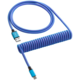 CableMod Classic Coiled Cable, USB-C/USB-A, 1,5m, Galaxy Blue