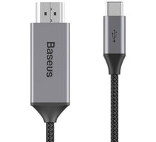 Baseus Video Type-C Male to HDMI 4K Male Adapter Cable 1.8m, šedá_36181768