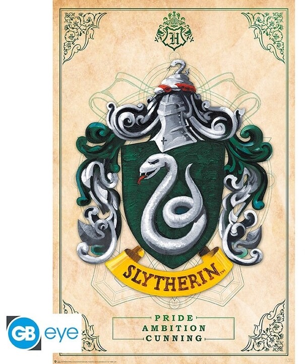 Plakát Harry Potter - Slytherin (91.5x61)_1895327528