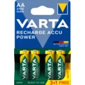 VARTA nabíjecí baterie Power AA 2100 mAh, 3+1ks Poukaz 200 Kč na nákup na Mall.cz