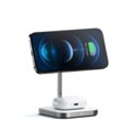 Satechi Aluminium 2-in-1 Magnetic Wireless Charging stand USB-C, bílá_369505143