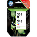 HP SD449EE, č. 338, č. 343, černá + barevná, Combo Pack_1710498666