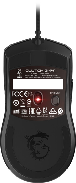 MSI Clutch GM41 Lightweight, černá_1206919971