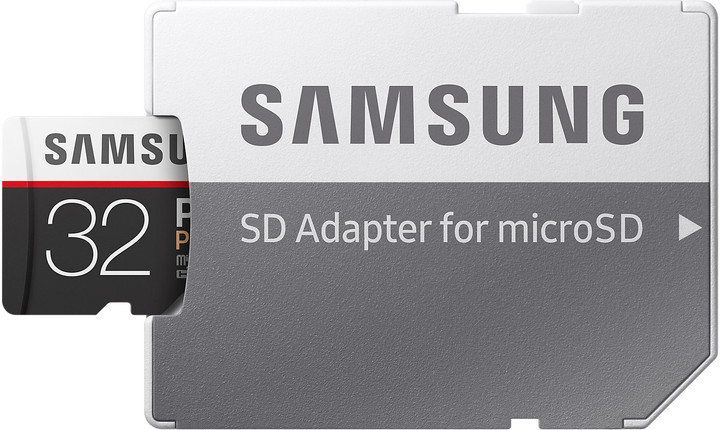Samsung Micro SDHC 32GB PRO Plus UHS-I U3 + SD adaptér_1075126909
