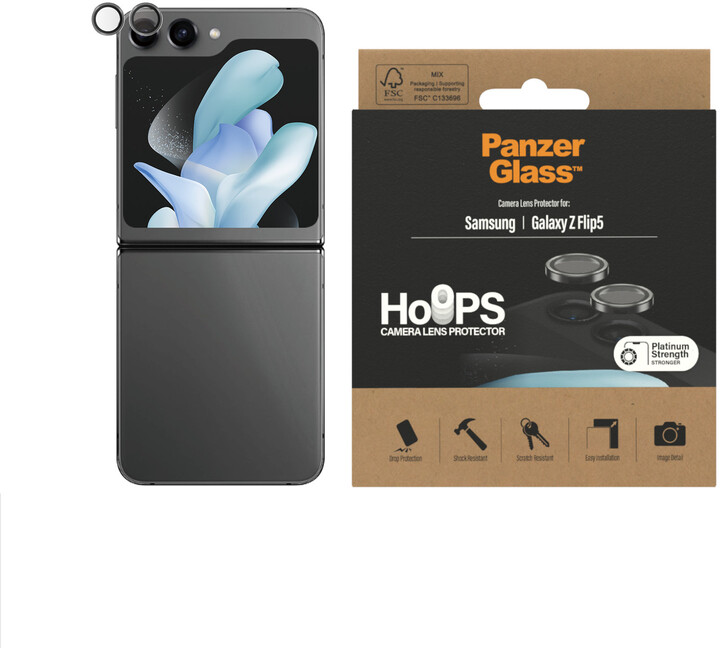 PanzerGlass HoOps ochranné kroužky pro čočky fotoaparátu pro Samsung Galaxy Z Flip5_1741983888
