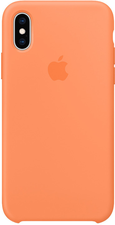 Apple silikonový kryt na iPhone XS, papaya_799832440