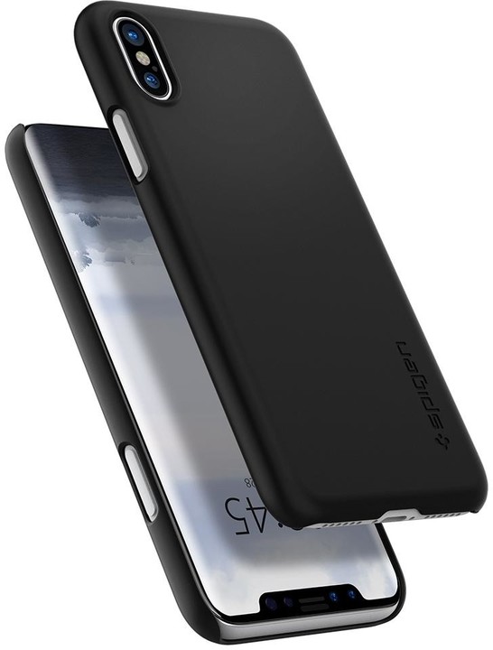 Spigen Thin Fit iPhone X, black_466195389