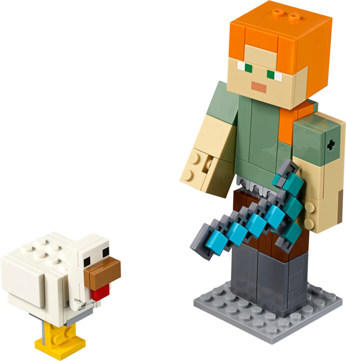 LEGO® Minecraft® 21149 Minecraft velká figurka: Alex s kuřetem_622173786