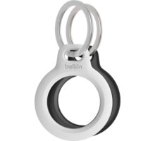Belkin bezpečné pouzdro na AirTag s kroužkem na klíče, černá + bílá_1859148262