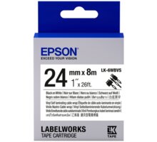 Epson LabelWorks LK-6WBVS, páska pro tiskárny etiket, 24mm, 8m, černo-bílo_1319747576