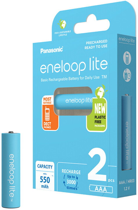 PANASONIC nabíjecí baterie Eneloop Lite HR03 AAA 4LCCE/2BE_1894335132