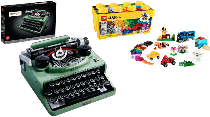 Extra výhodný balíček LEGO® - Střední kreativní box 10696 a Psací stroj 21327_1142109353