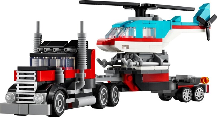 LEGO® Creator 31146 Náklaďák s plochou korbou a helikoptéra_529859961