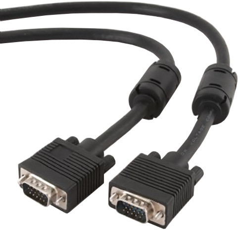 Gembird CABLEXPERT kabel propojovací k monitoru 15M/15M VGA 15m stíněný extra, ferrity, černá_167759978