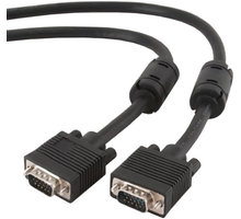 Gembird CABLEXPERT kabel propojovací k monitoru 15M/15M VGA 1,8m stíněný extra, ferrit, černá_1603797695