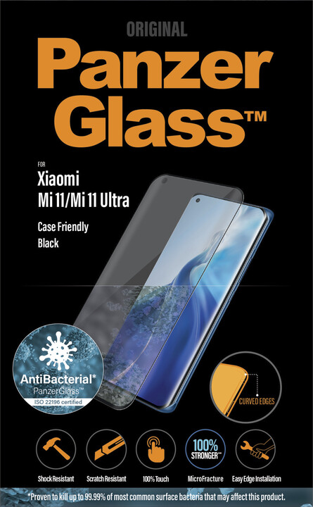 PanzerGlass ochranné sklo Premium pro Xiaomi Mi 11/Mi 11 Ultra, antibakteriální_334675503