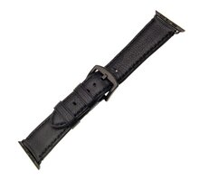 FIXED Berkeley kožený řemínek pro Apple Watch 42mm a 44mm s černou sponou, velikost L, černý_1542675988