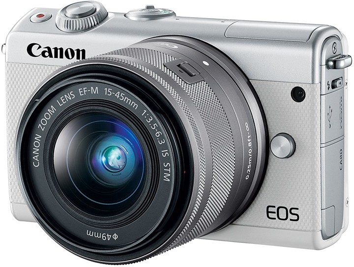 Canon EOS M100 + EF-M 15-45mm IS STM + EF-M 22mm STM, šedá_638221502