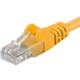 PremiumCord Patch kabel UTP RJ45-RJ45 level 5e, 1m, žlutá