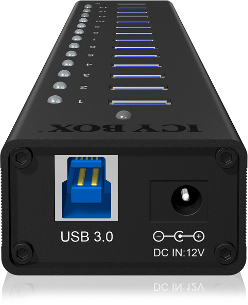ICY BOX IB-AC6113, USB 3.0 Hub, 13-Port_607790132