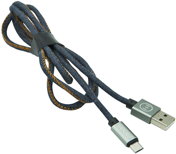 MIZOO USB/micro USB kabel X19, džínová_377569882