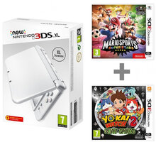 Nintendo New 3DS XL, bílá + Mario Sports Superstars + Yo-Kai Watch 2: Bony Spirits_2121071567
